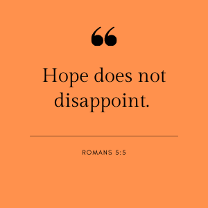 Hope does not disappoint 